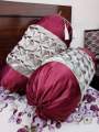 Pack of 2..Round Bolster Pillow Covers. 