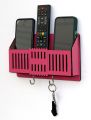 Multi Purpose Wall Mounted Remote Control Stand, Mobile Holder, Key Chain Hanging Stand. 