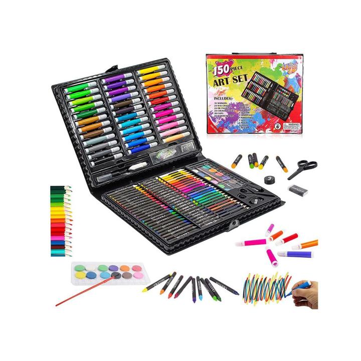 Mega Art Supplies for Kids, Deluxe Kids Art Set for Drawing Painting and More with Portable Art Box, Coloring Supplies Art Kits Great Gift for Kids, Toddlers, Beginners