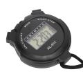 Digital Sport Stopwatch Timer, Black Sports Stopwatch Waterproof Alarm Clock Function Easy To Read Multifunction for Racing for Swimming for Judging. 