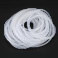 3X Cable Wire Organizer Manager Spiral Wrap Band 6mm Dia 15M Length White. 