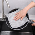 3pcs Multipurpose Scrubbing Wire Rags Scrubber Kitchen Steel Wire Dish Towel Microfiber Dish Cloths Reusable Dishwashing Rag. 