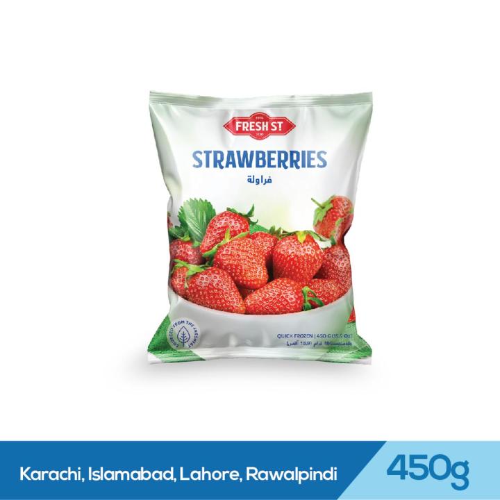 Fresh St Frozen Strawberries , 450gm