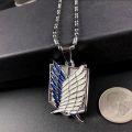 Animation Attack On Titan Necklace Pendants Freedom Wings Of Liberty Metal Unisex Chain Pendant Cosplay Corps Erwin Eren. 