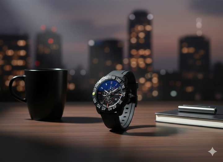 styles%20watch%20for%20men%20Sports%20Chronograph%20Watch%20for%20Men%20%E2%80%93%20Black%20&%20Blue%20And%20Silver%20Dial,%20Premium%20Rubber%20Strap%20Heavy%20Duty%20Black%20Bezel%20Rotating%20-%20Image%207