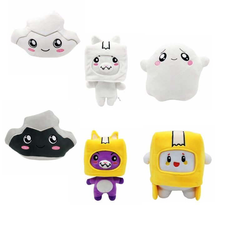 The new cross-border Lankybox has been transformed into a cat plush toy, a carton, a small doll, and a doll manufacturer