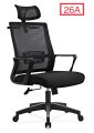 Office High Back Mesh Headrest Adjustable Height and Ergonomic Design Home Office Computer Desk Executive Swivel Chair (white). 