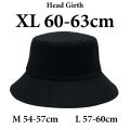 Big Head Man Large Size Bucket Hats Boy 60-63cm Plus Size Summer Fisherman Cap Women‘s 54-57cm Pure Cotton Panama UPF50+ Sun Hat. 