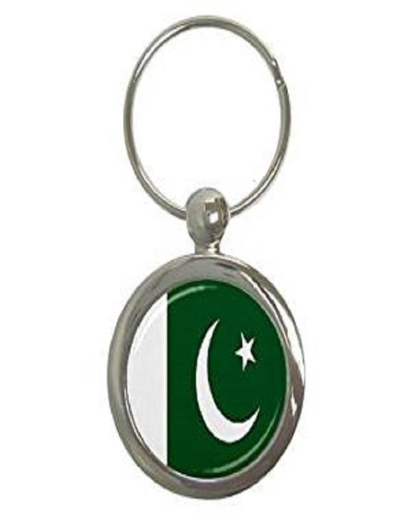 Pakistan Flag Round Metal Key Chain