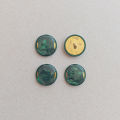 4-Pieces Fancy Dark Green Novelty with Golden Shank Elegant Buttons | Fancy Buttons for Men/Women Kurta, Kurti | Ladies and Gents Suit, Coat, Shirt Buttons | Fancy Buttons. 
