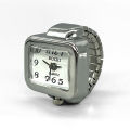 Steel Fun Vintage Punk Quartz Finger Pocket Watch Ring for Women Men Goth Clock Rings Digital Watch Elastic Stretchy Rings Gifts. 