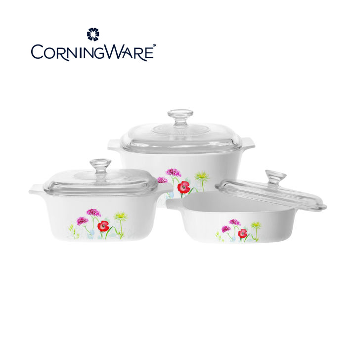 CorningWare Classics 6-piece Pyroceram Cookware Set