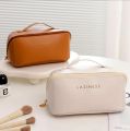 Waterproof Makeup Storage Bag | Makeup Brushes Bag & Toiletries Organizers with Full of Storage | Cosmetic Brush Kit | Make Up Bags Pouch with Zipper For Travelling | Multipurpose Traveling Cosmetic Bags for Women. 