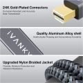 IVANKY Mini DisplayPort to HDMI Adapter, Mini DP(Thunderbolt) to HDMI Adapter, Gold-Plated Braided, Compatible with MacBook Air, Pro, Microsoft Surface Pro, Dock, Monitor, Projector and More. 