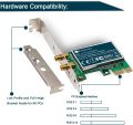 Feb Smart Wireless Dual Band N600 (2.4GHz 300Mbps or 5GHz 300Mbps) PCI Express (PCIe) Wi-Fi Adapter Network Card with 6dBi External Detachable Antenna for Desktop Computers (FS-N600 Basic Edition) ORIGINAL UK ZONE STOCK. 