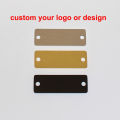 5pcs 13x38mm Handmade Labels For Clothing Custom Laser Engraved Tags Sewing Product Labels Gold Stainless Steel Metal Labels. 