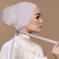 Muslim Inner Cap Hijab For Women Solid Underscarf Hijab Undercap Scarf Turban Hat Islamic Muslim Hijabs Ready To Wear Headcover. 