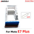 New SiM Tray For Moto E6 Play E6s E7 Plus E7i Power E20 E40 SIM Card Slot SD Card Tray Holder Adapter. 