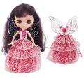 Fashion Doll Clothes Fairy Dress For BJD Barbies Gauze Skirt Elf Butterfly Wing Skirt Magic Stick For Doll Clothing Accessories. 