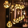 Wish Ball Led Curtain String Lights for Home Wedding Party Garden Window Decor. 