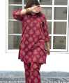 New stylish collection Leaf printed 2pc stitched dress for girls and women.. 