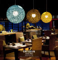 Handmade Fanoos Ceiling LED Lamp Light Hanging To Wall Cotton Ball Decoration Indoor , Living Room Bedroom, Dining room, Teras. 