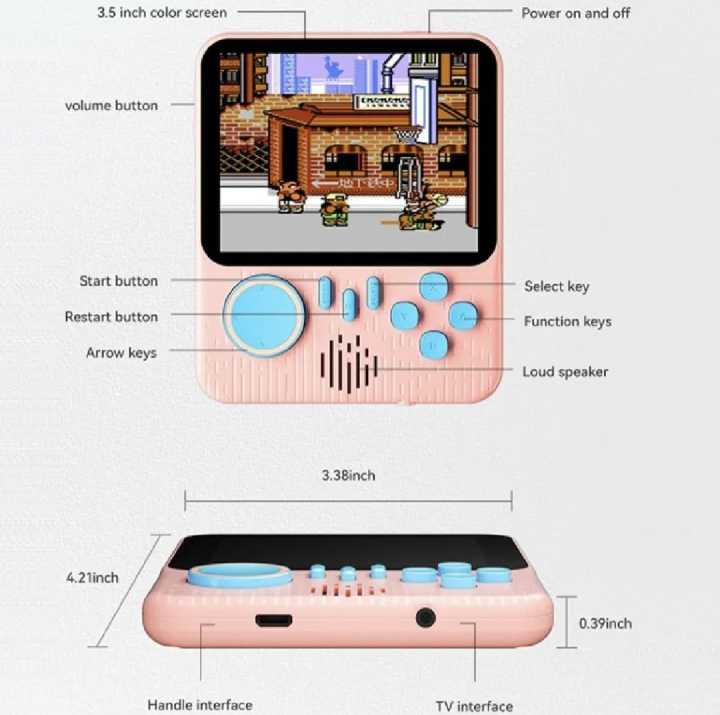 G7%20Handheld%20Video%20Console%20Game%20With%20Controller%20666%20Games%203.5%20Inch%20Screen%20with%20Color%20Screen%20for%20Kids%20&%20Adults%20-%20Image%207