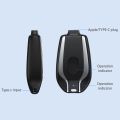 Power bank Keychain 1500mah Mini Portable Keychain Phone Charger Emergency Power Banks Retractable Plug Power Fast Charging For IPhone And Android. 