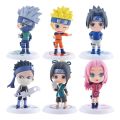 【Simple 3C】6 Pcs Naruto Figure Sandstorm I Gaara Hand-made Model Anime Model Sasuke Doll Anime Ornament. 
