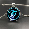 Kpop Group Twice W Logo Leather Titanium Steel Pendant Necklace For Women Jewelry Collares B135. 