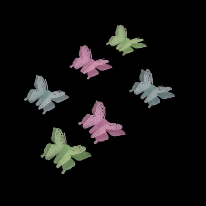 Fluorescent Night Glowing Butterfly Wall Stickers, Butterfly Luminous Wall Stickers Glow in The Dark Stickers