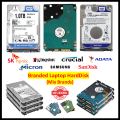 Laptop Hard Disk Branded (Internal 2.5-Inch Mix Brands) 100% Health and Storage Size 2TB / 1TB / 750GB / 640GB / 500GB / 320GB. 