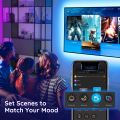 Govee Smart LED Strip Lights for Bedroom, 5M/16.4ft WiFi LED Strip Lighting Work with Alexa Google Assistant, 16 Million Colors with App Control and Music Sync LED Lights for Party, 1 Roll of 16.4ft. 