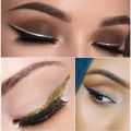 Julystar Pack Of 2 Diamond Liquid Glitter Eyeliner Gold & Silver. 