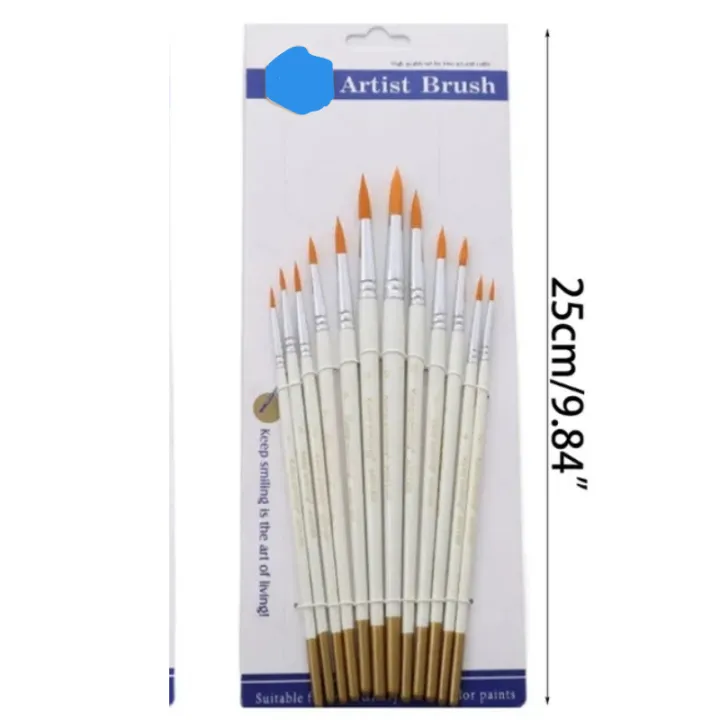 Paint%20Brushes%20Professional%20Quality%20Flat%20Tip%20Round%20Tip%20Angular%20Tip%20Fan%20Brushes%20Best%20For%20Artists%2012Pcs%20Round%20Pointed%20Tip%20Paintbrushes%20-%20Image%202