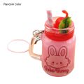 Mini Cup Keychain Waterproof Solid Anti-crack Mini Glass Frappe Cup Keychain for Children. 
