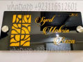 Customized House Name Plate Acrylic For Your Beautiful Home And Office Name Plate For House 3D Acrylic Name Plate With Stainless Steel Glass Spacer, Personalized Name and Address Plates for your House. 