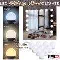 10 PCS LED Vanity Mirror Lights Hollywood Style for Makeup Dressing Table. 