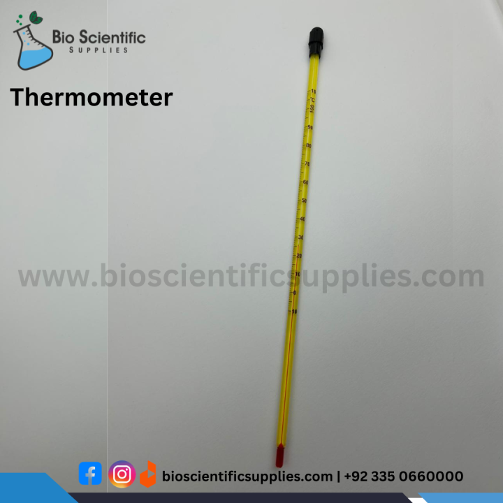 Glass Thermometer 110°C Celsius-Laboratory Thermometer Alcohol -Laboratory Thermometer 0 to 110C Alcohol