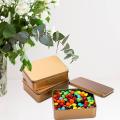 Rectangular Tin Boxes with Lids, Empty Hinged Tins, Metal Storage Organizer Tins for Candy, Treats, Gifts, Favors and Crafts,. 