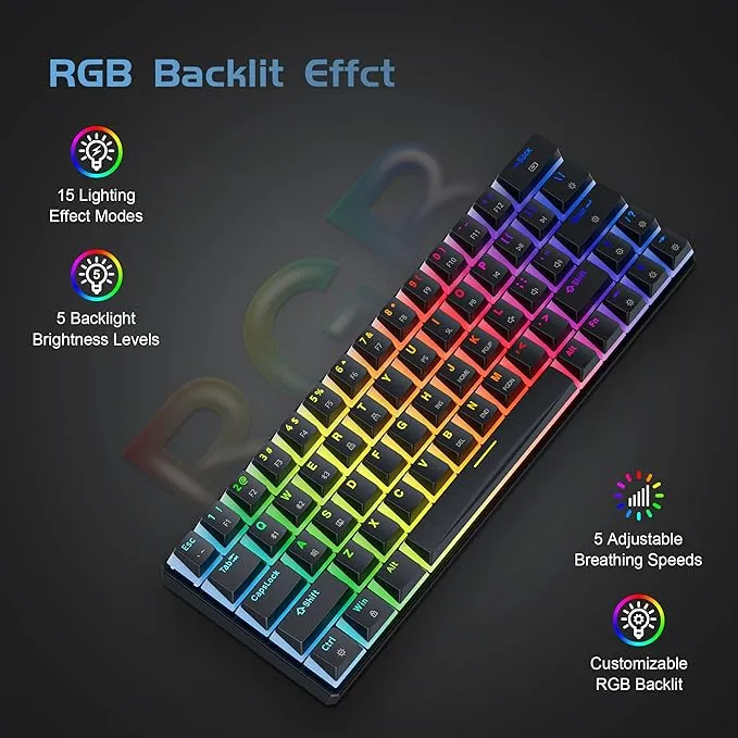 Tezarre%20TK63%20Wireless%20Keyboard%20Bluetooth/2.4G/USB%20Wired%2060%25%20Mechanical%20Gaming%20Keyboard%20RGB%20Backlit%20PBT%20Pudding%20Keycaps%20Hot-Swappable%20-%20Image%207