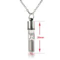 Glow In The Dark Hourglass Necklace Glass Pendant Necklace Luminous Pendant Jewelry Women S Gem Accessories. 