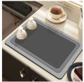 Silicone Dish Drying Mat - 40x30 cm, Heat Resistant, Non-Slip with 2 Small Mats. 