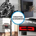 1 2Pcs 3D Metal American Flag Emblem Decal Side Maker Black US Flag Stickers For Car Truck Or SUV Rear Tail Trunk Badges Styling. 