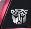 Transformers Autobot AND Decepticon Silver Sticker for mobile, bike, car etc. 
