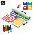 Ludo Game - 24''x24'' Ft Board | Printed on Flex | Large & Foldable | with Gotte Set | Designed for Kids Who Love Cartoon Characters like Tom & Jerry, Doraemon, and Mickey Mouse | Classic Family Game. 