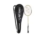 YONEX High-Performance Badminton Racket with String and Racquet Cover - Graphite, Right-Handed, Japan ( Single Racket ). 