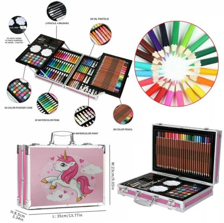 Unicorn%20-%20Space%20145%20Pcs%20Colouring%20Kit%20Kids%20Art%20Set%20Stylish%20Artists%20Sketching%20&%20Painting%20Provides%20Sketch%20Coloring,%20Drawing,%20Painting%20with%20Unicorn%20Aluminum%20Box%20-%20Image%205