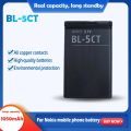 3.7V 1050mAh BL-5CT BL5CT Rechargeable Phone Battery for Nokia 3720 5220 5220XM 6303i 6750 6330 6303i C5 C5-02 C5-00i C5-00. 