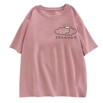 Pink%20Dreamer%20Cloud%20Sun%20Printed%20T%20Shirt%20for%20Girls%20&%20Women%20Cotton%20Jersey%20Top%20-%20Image%205